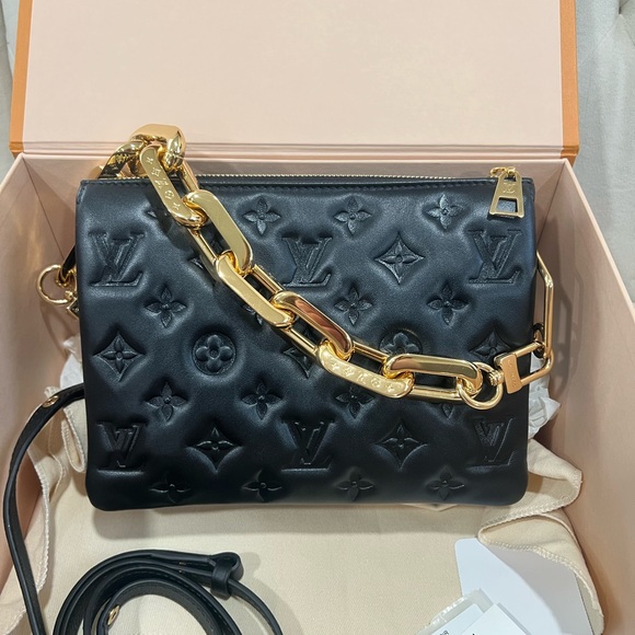 Louis Vuitton Coussin BB Embossed Bag with Gold Chain - Picture 11 of 12